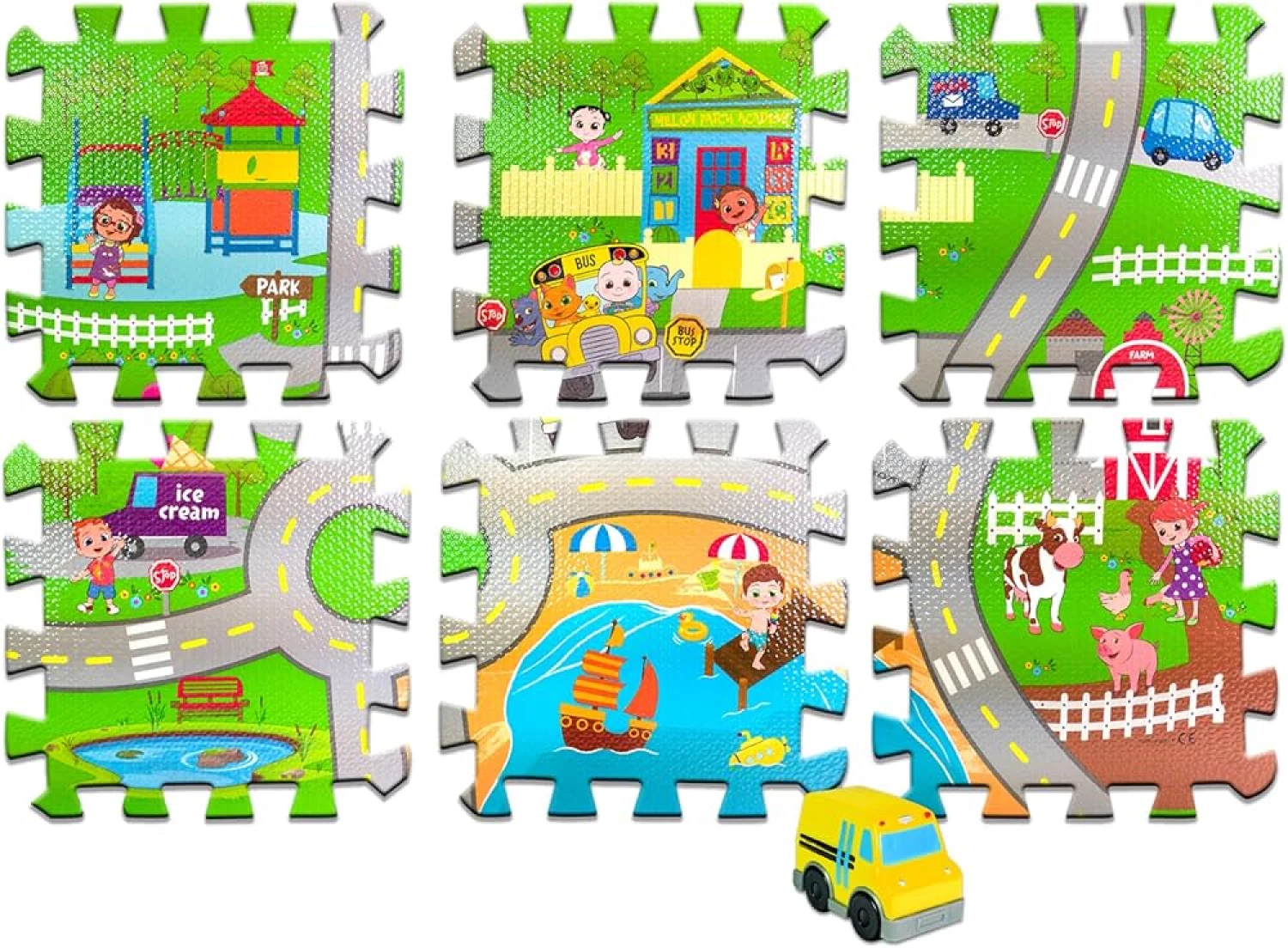 COCOMELON EVA PODNA SLAGALICA 6PCS
