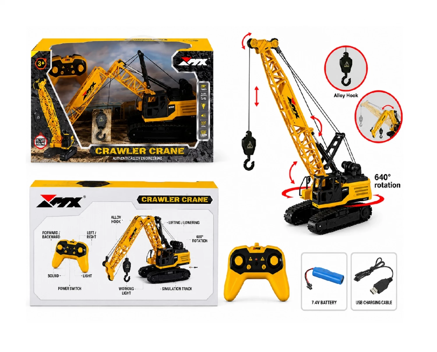 DIZALICA SA KRANOM R/C 2.4G 8CH