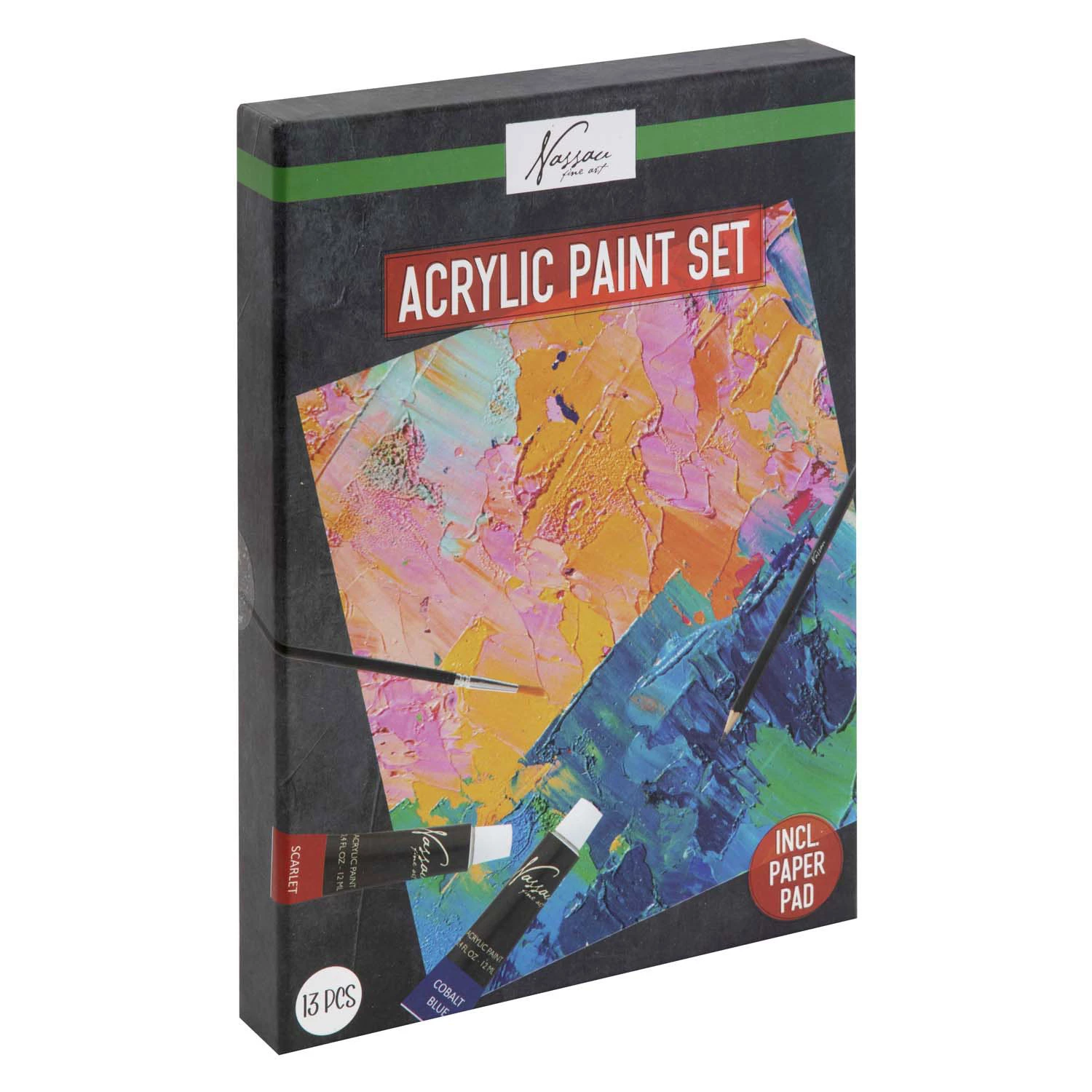 AKRILNE BOJE U KUTIJI 13PCS 10X12MLI PODLOGA