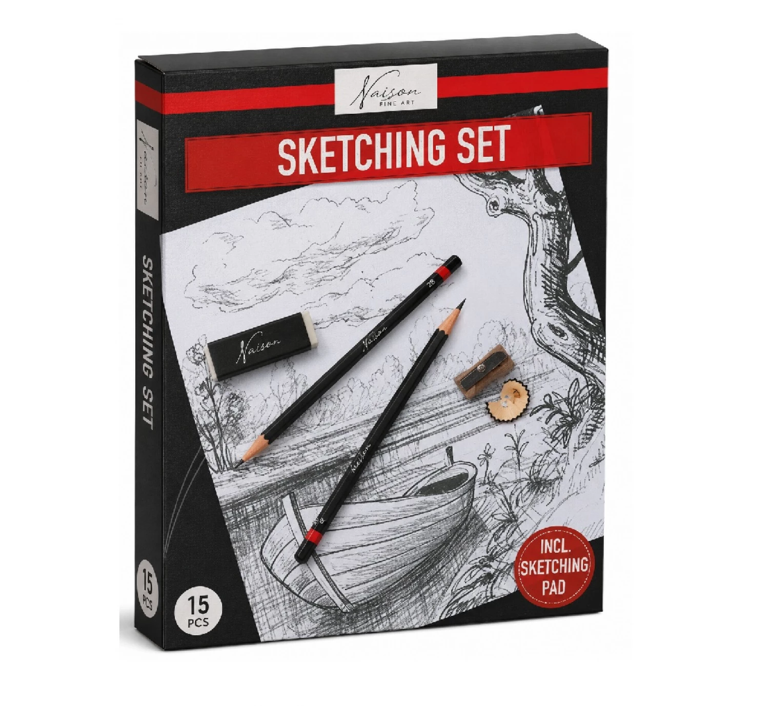 SET ZA SKICIRANJE U KUTIJI 15PCS