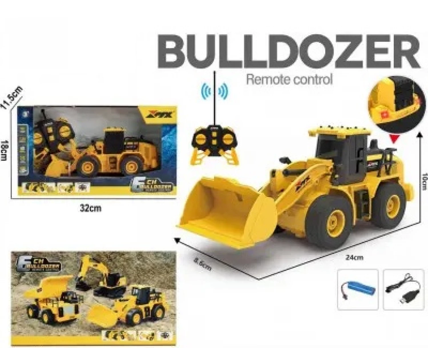 BULDOZER R/C 1:24 40HZ 6CH