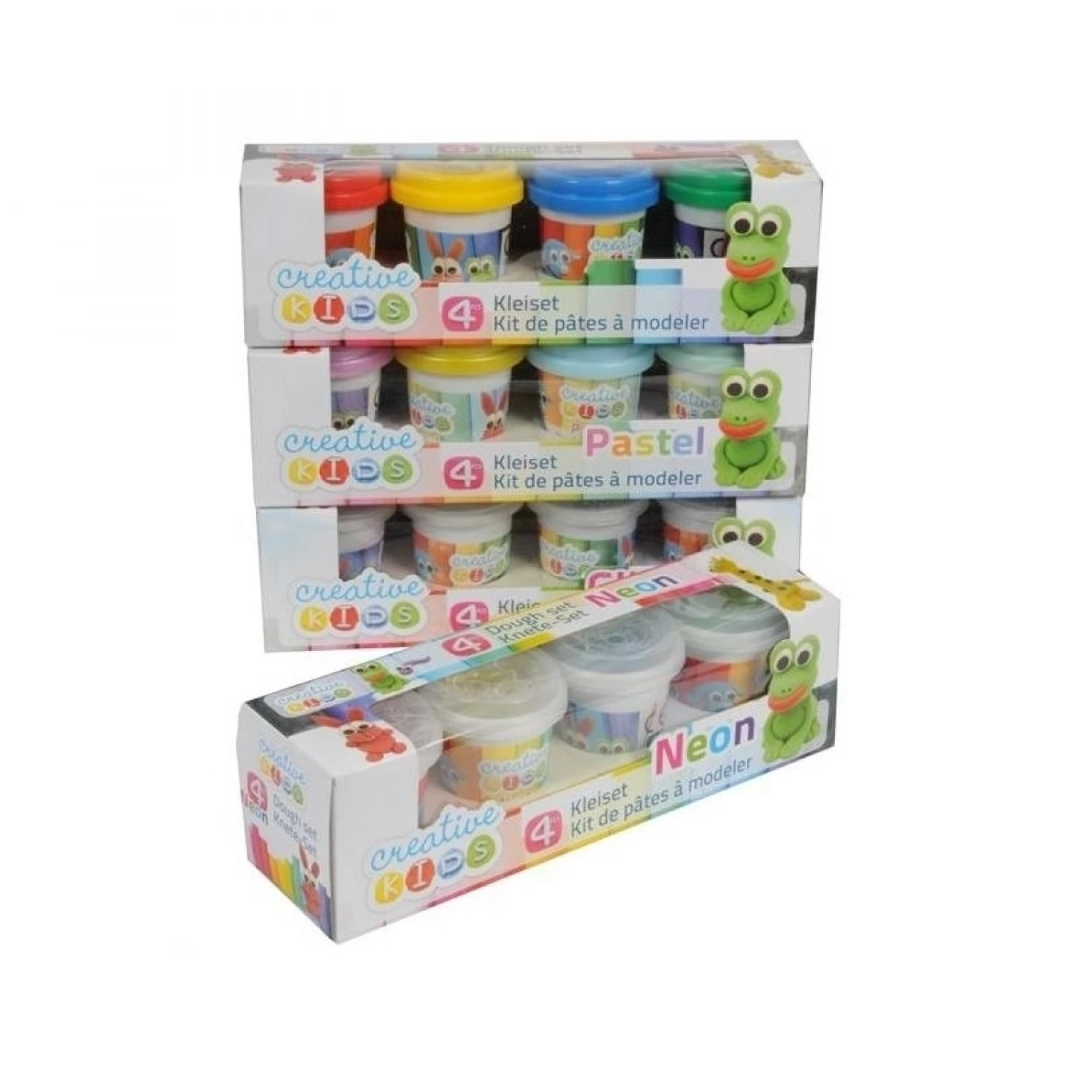 CREATIVE KIDS PLASTELIN SET OSNOVNE BOJE 4X55G