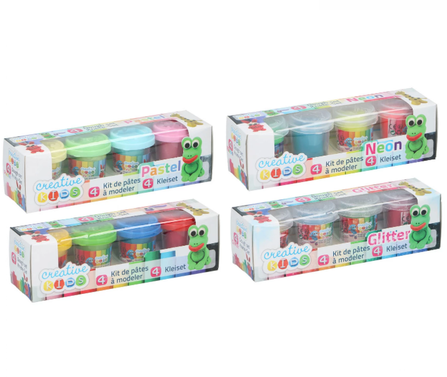 CREATIVE KIDS PLASTELIN SET OSNOVNE BOJE 4X55G