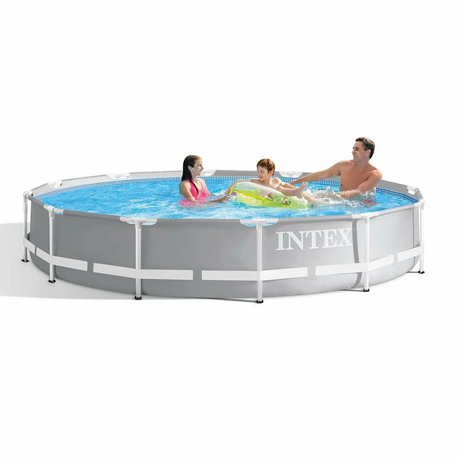 INTEX BAZEN PRIZMA SA METALNOM KONSTRUKCIJOM 366X76CM SA 12V PUMPOM 26712GN