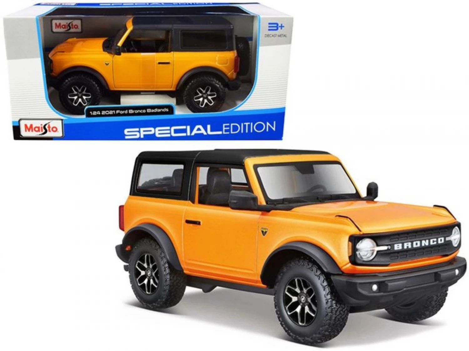 MAISTO METALNI MODEL AUTICA 1:24 2021 FORD BRONCO (2 DOORS VERSION)