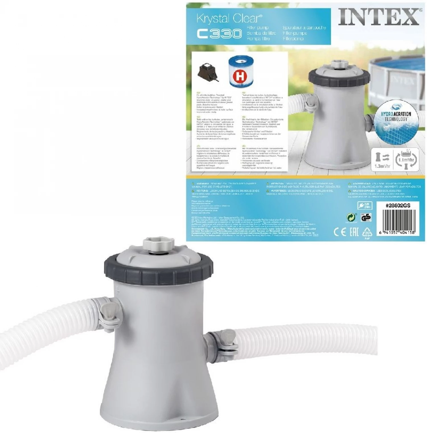 INTEX FILTER PUMPA 12V 300 L/H 28602GS