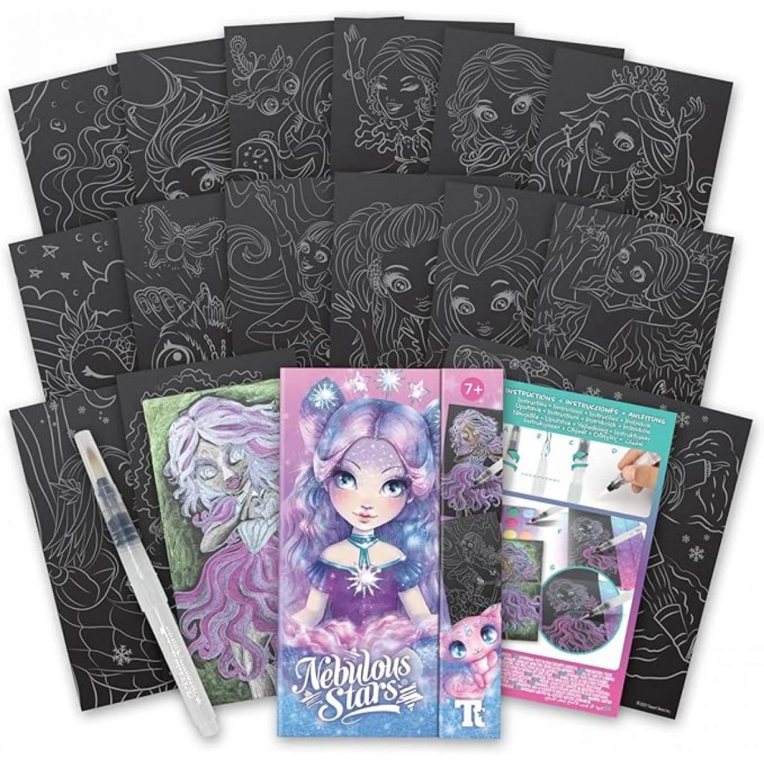 NEBULOUS STAR AKVAREL BOJANKA SA CRNIM LISTOVIMA