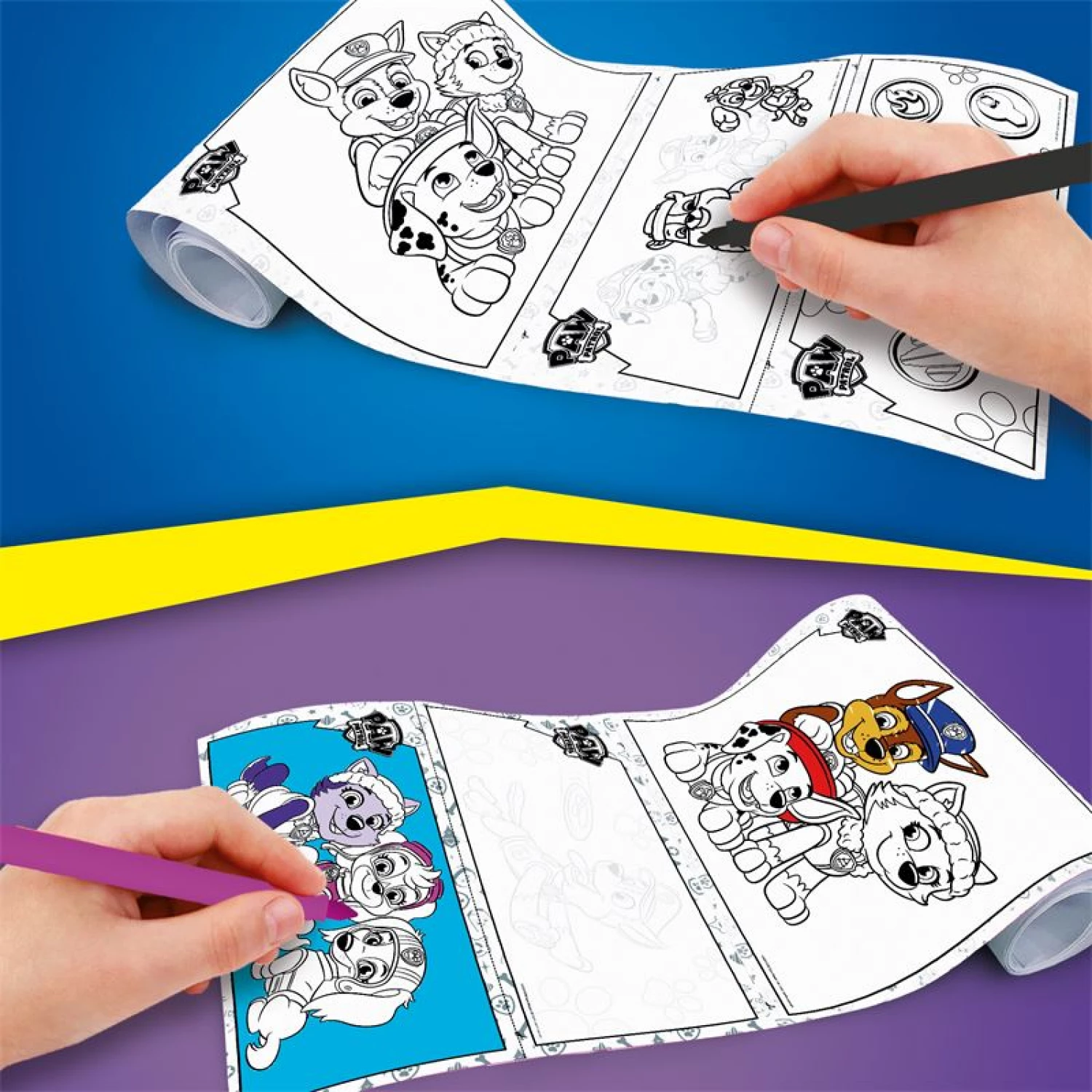 PAW PATROL SET ZA CRTANJE ROLL IN 2ASS CENA ZA 1 KOM
