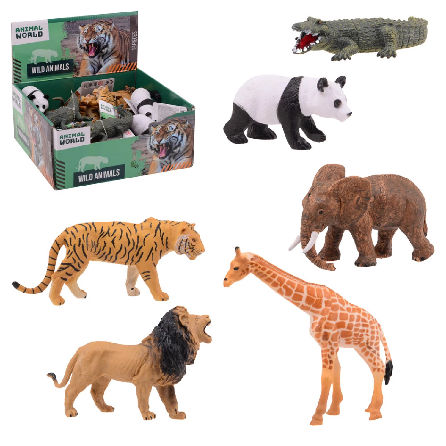 ANIMAL WORLD GUMENE DIVLJE ZIVOTINJE 6ASS 1 KOM