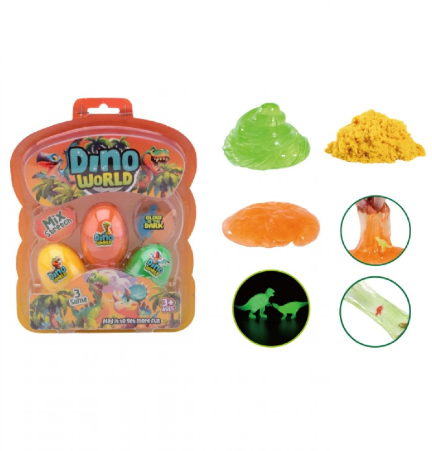 Dino Word 3 ljigavca jaje i Dino sija u mraku