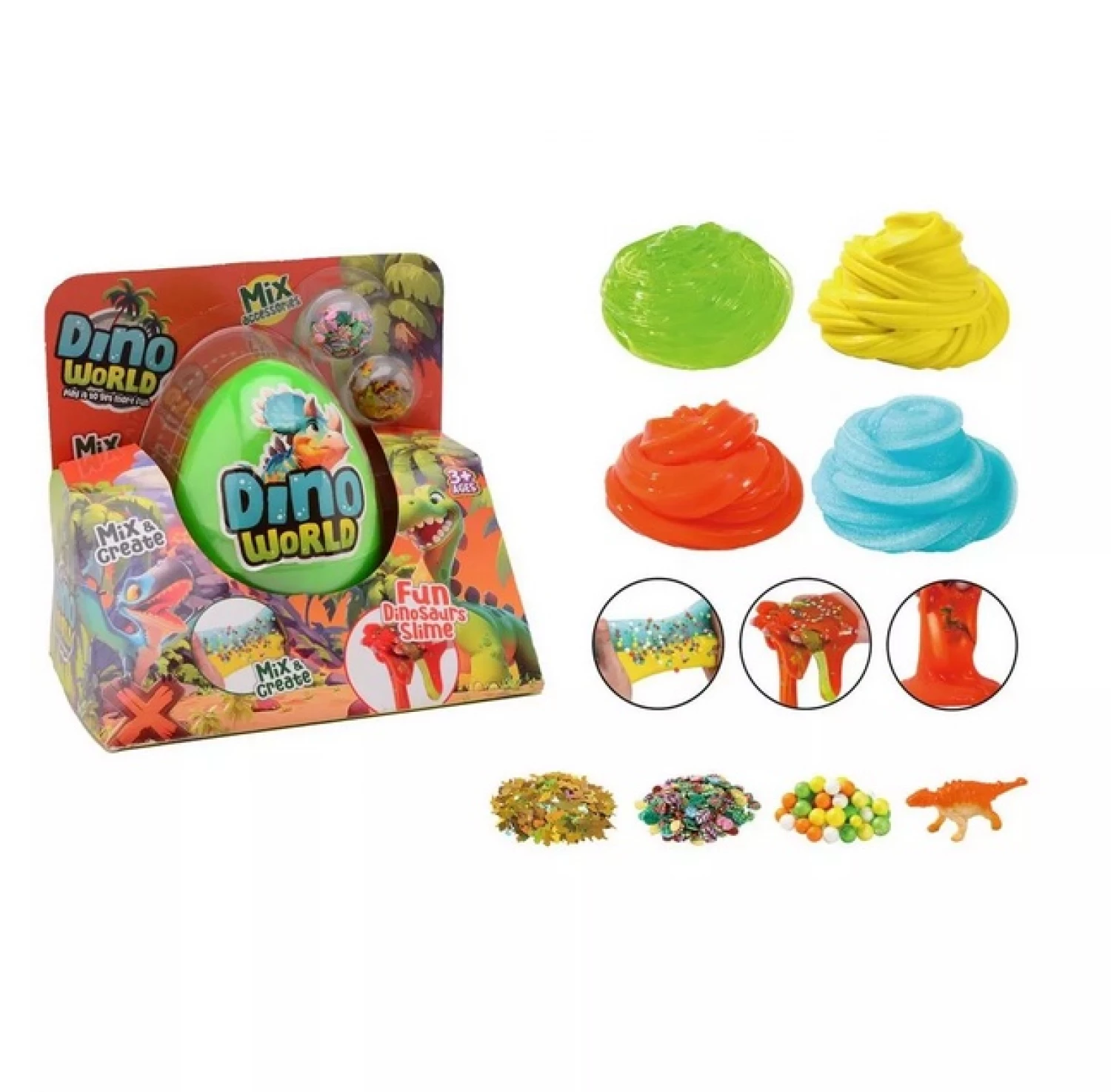 Dino World  Mega slime jaje sa dodacima