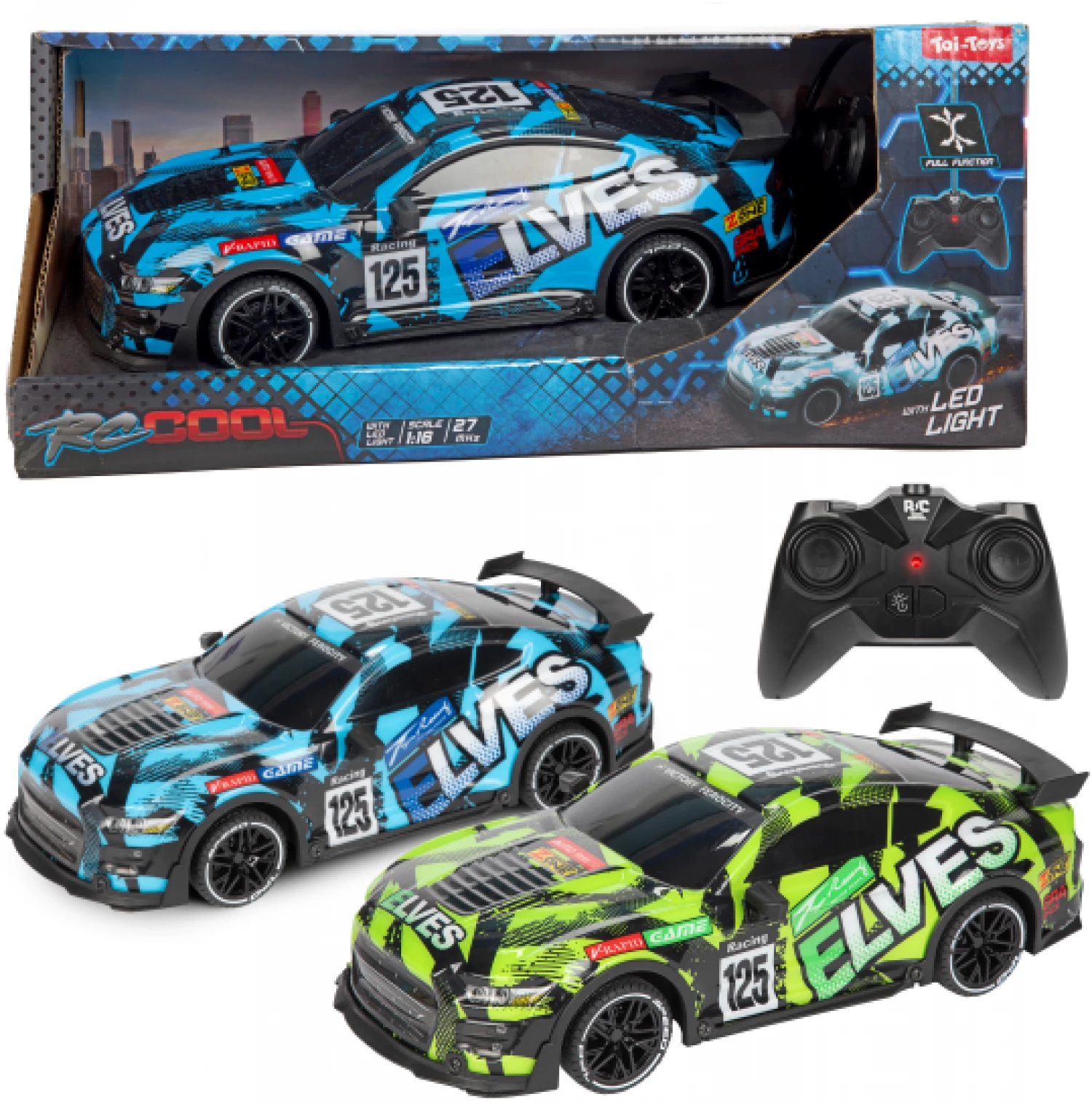 RC-COOL RALLY AUTO RC SA SVETLOM 1:16 1KOM