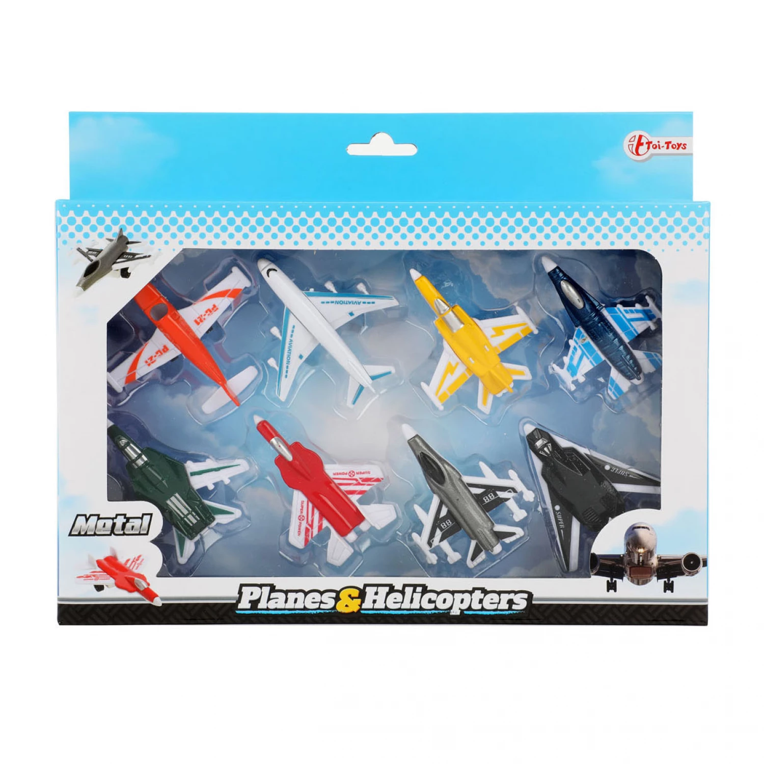 VEHICOOL SET AVIONA METAL 7CM 8PCS