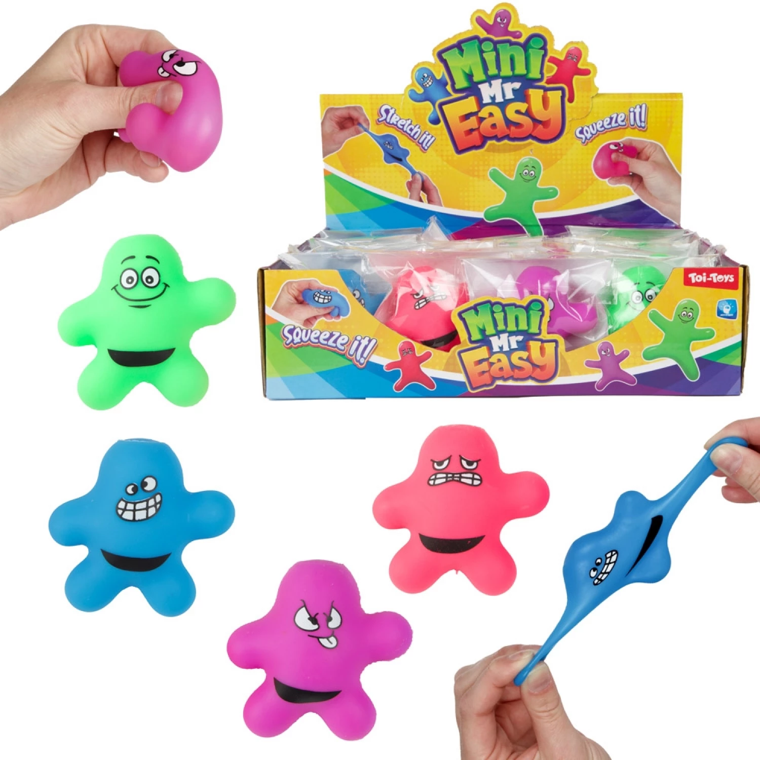 FUN ANT STRESS RASTEGLJIVA FIGURA  MR STRETCH 6CM 4ASS