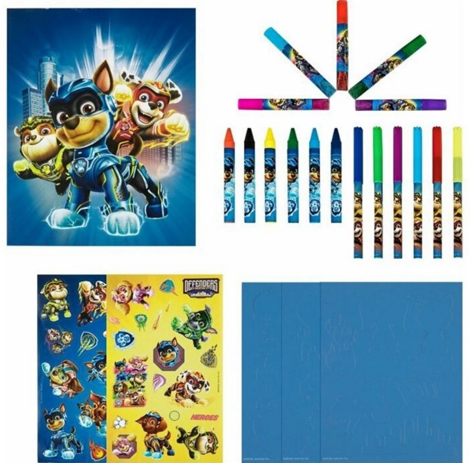PAW PATROL THE MIGHTY MOVIE DELUXE ART SET