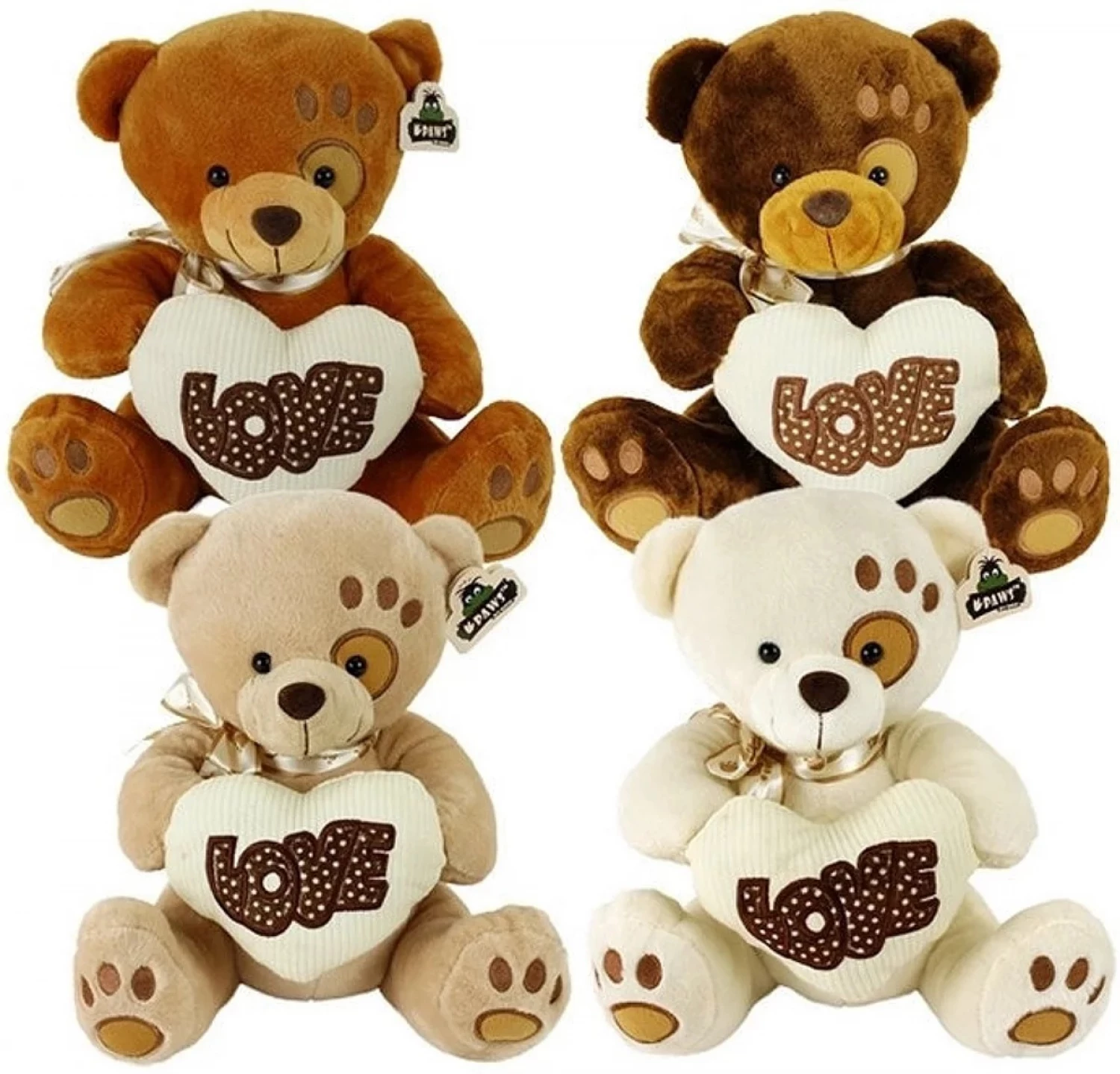 PLISANI BEAR LOVE MEDA SA SRCEM 4 ASS 20CM 1 KOM