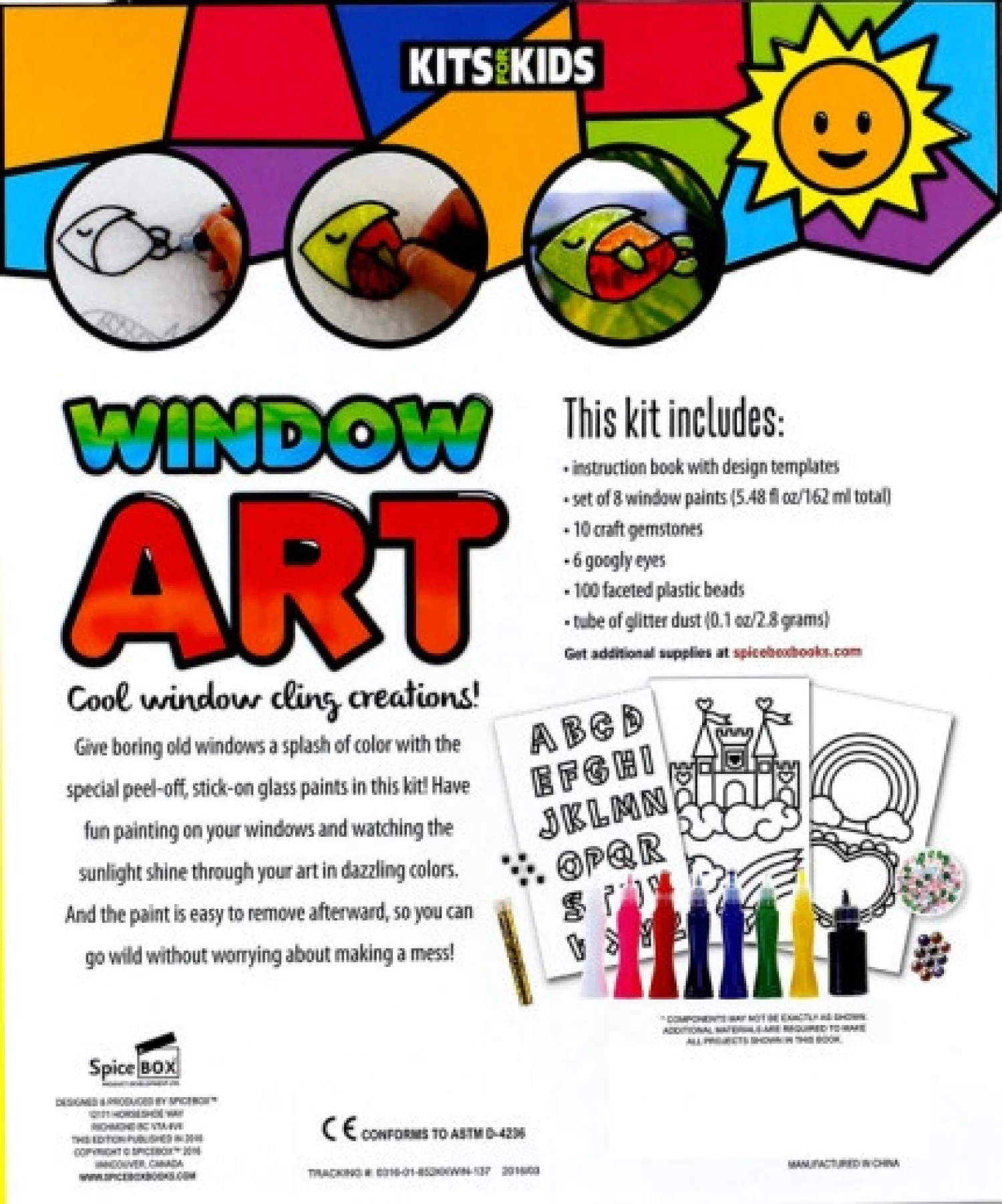 CREATIVITY KITS4 KIDS WINDOW ART  SET