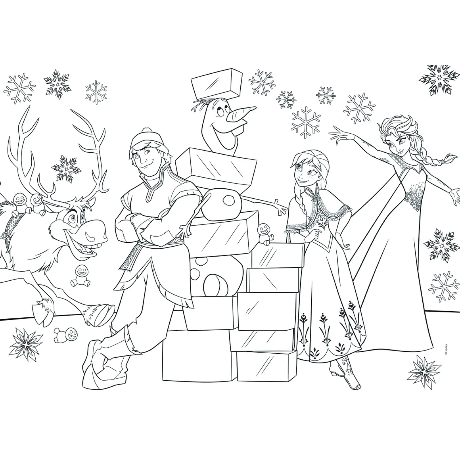 PUZZLE SLAGALICE 35 DELOVA MAXI FROZEN LISCIANI