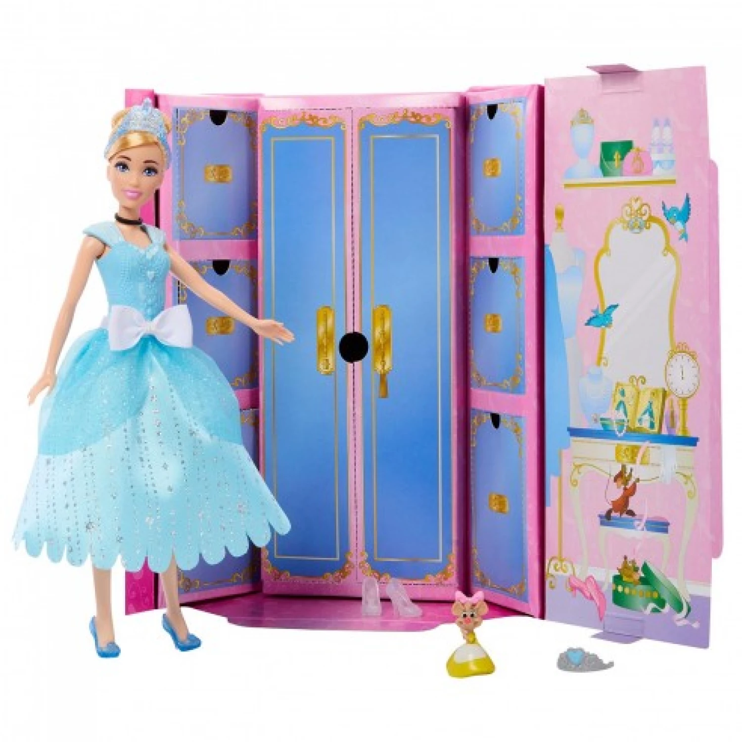 DISNEY PRINCESS FASHION REVEAL LUTKA CINDERELLA