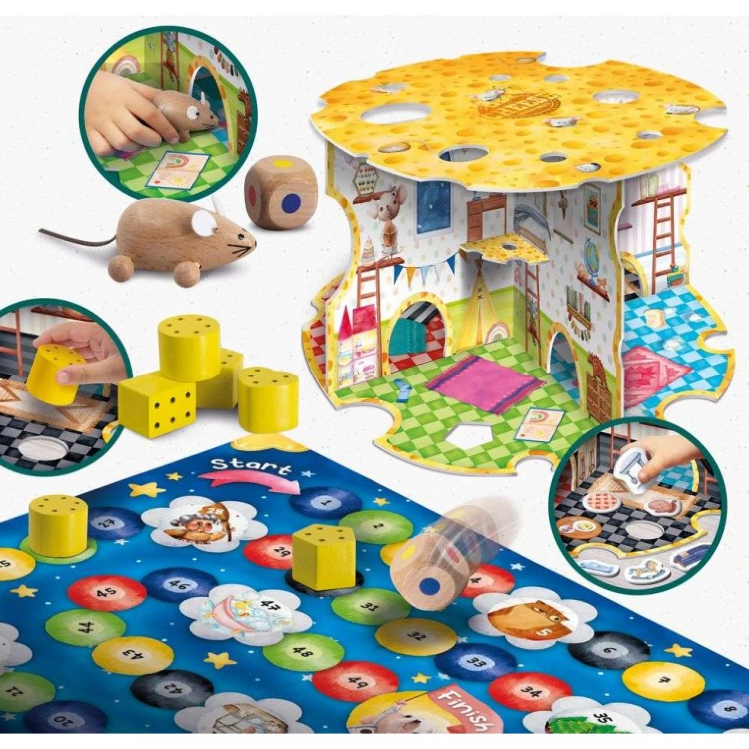 MONTESORI BABY SET WOOD THE HOUSE OF THE MOUSE