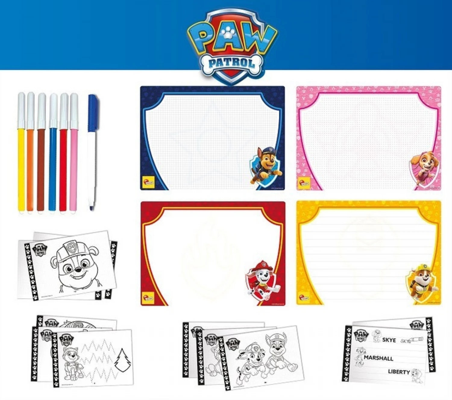 PAW PATROL SKOLA CRTANJA