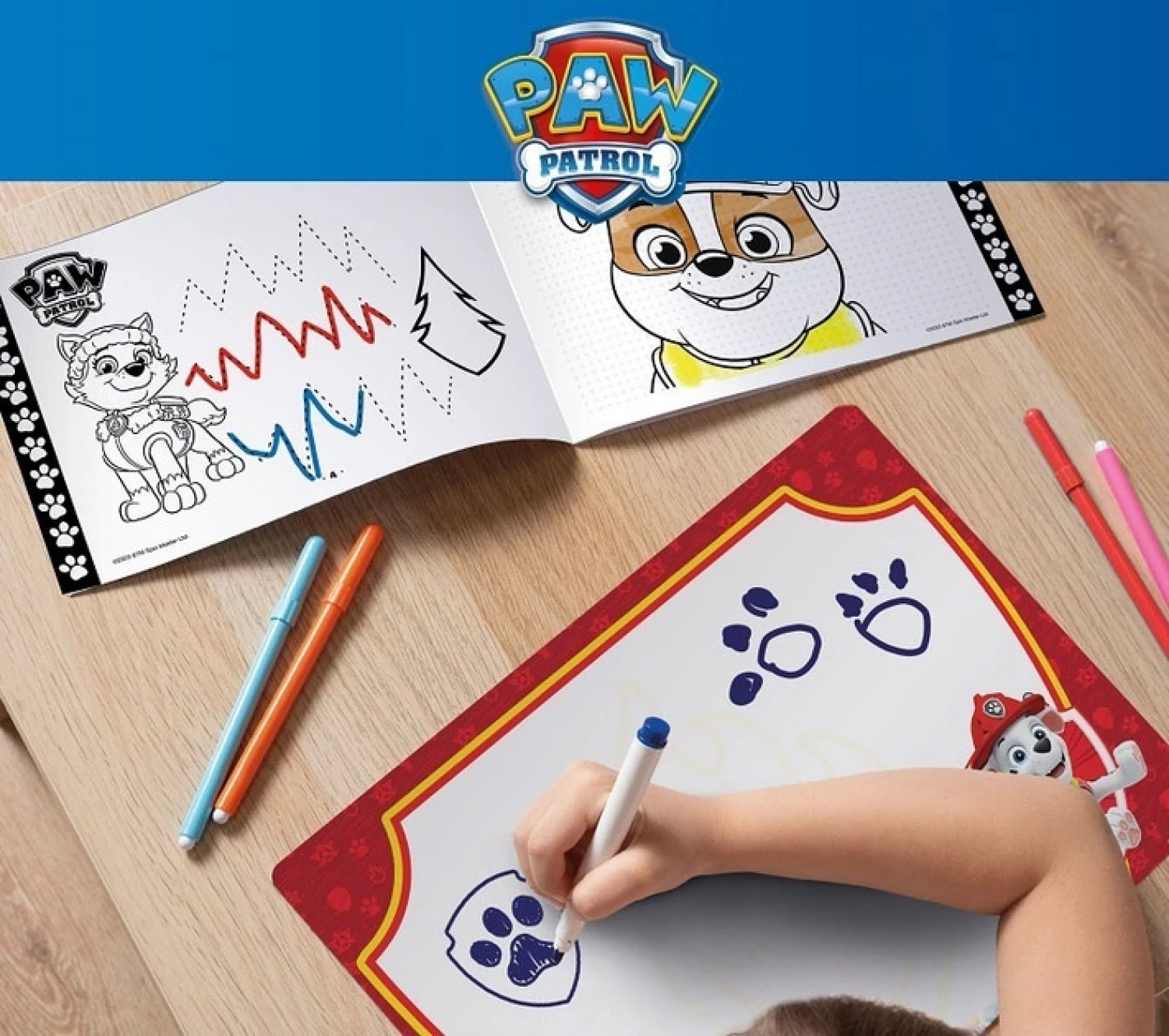 PAW PATROL SKOLA CRTANJA
