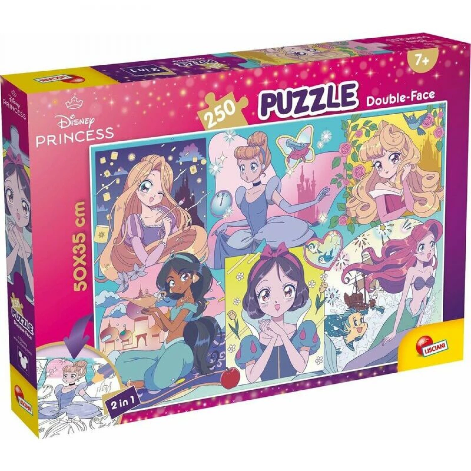 SLAGALICA LISCIANI DISNEY PRINCESS MANGA 250PCS