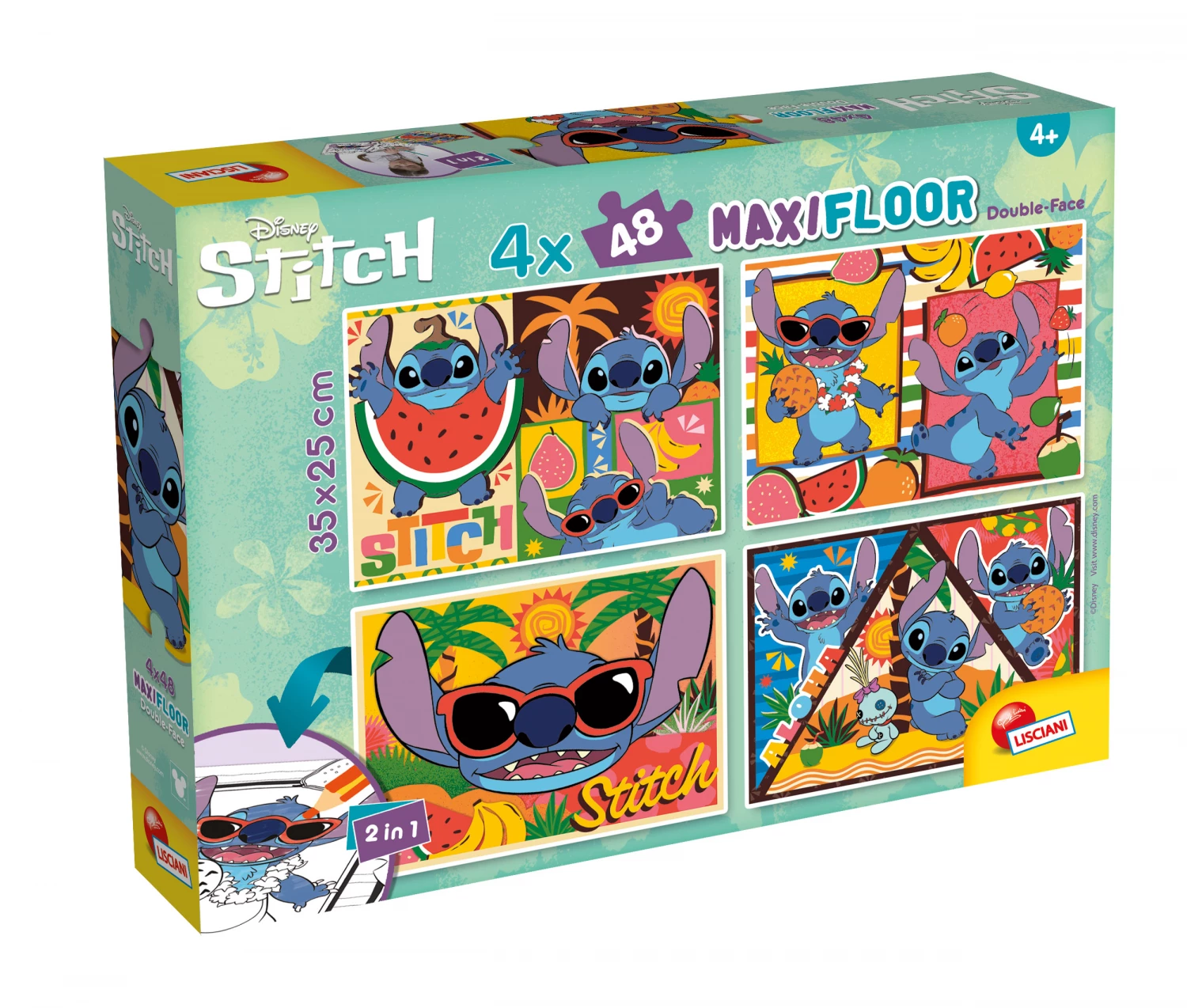 SLAGALICA LISCIANI LILO STITCH MAXI 4x48PCS