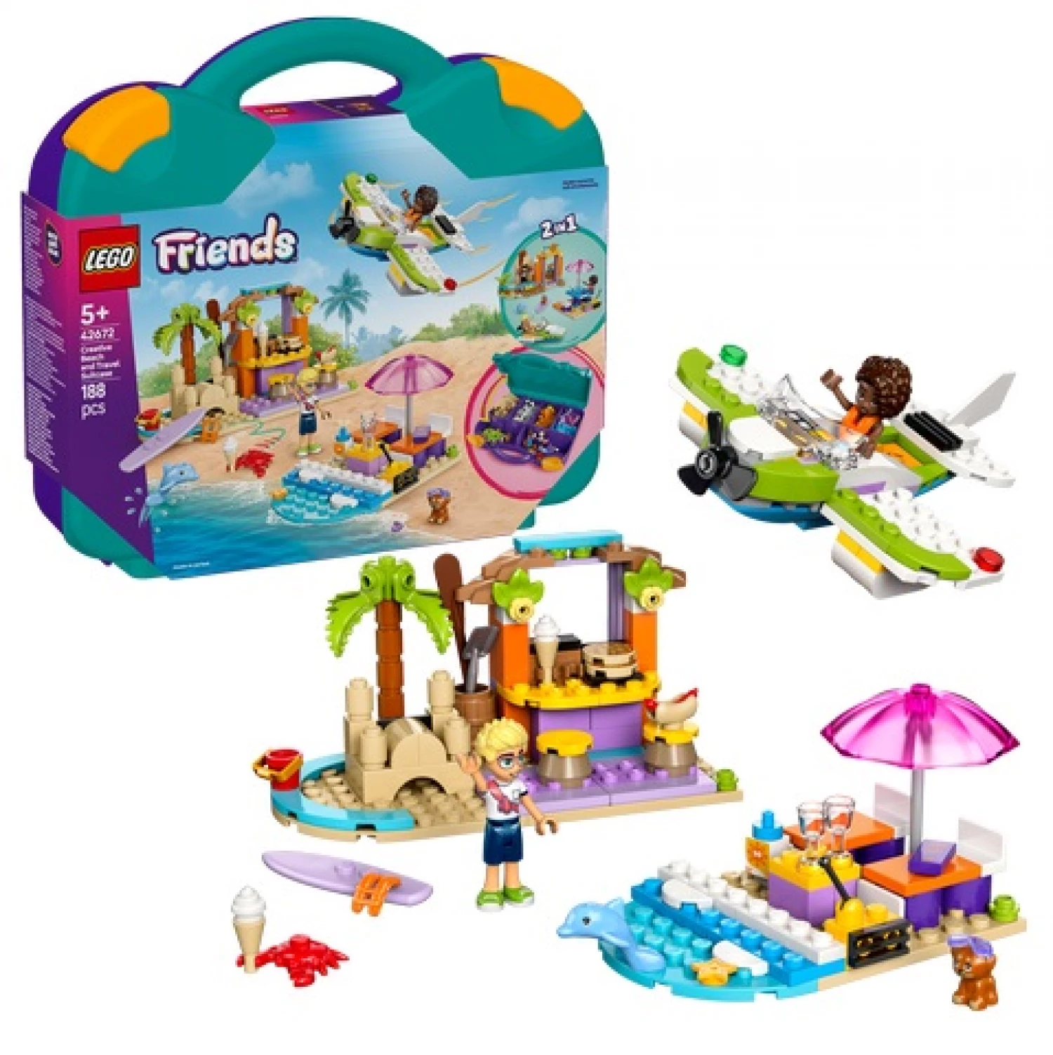 LEGO FRIENDS CREATIVE BEACH AND TRAVEL SUITCASE