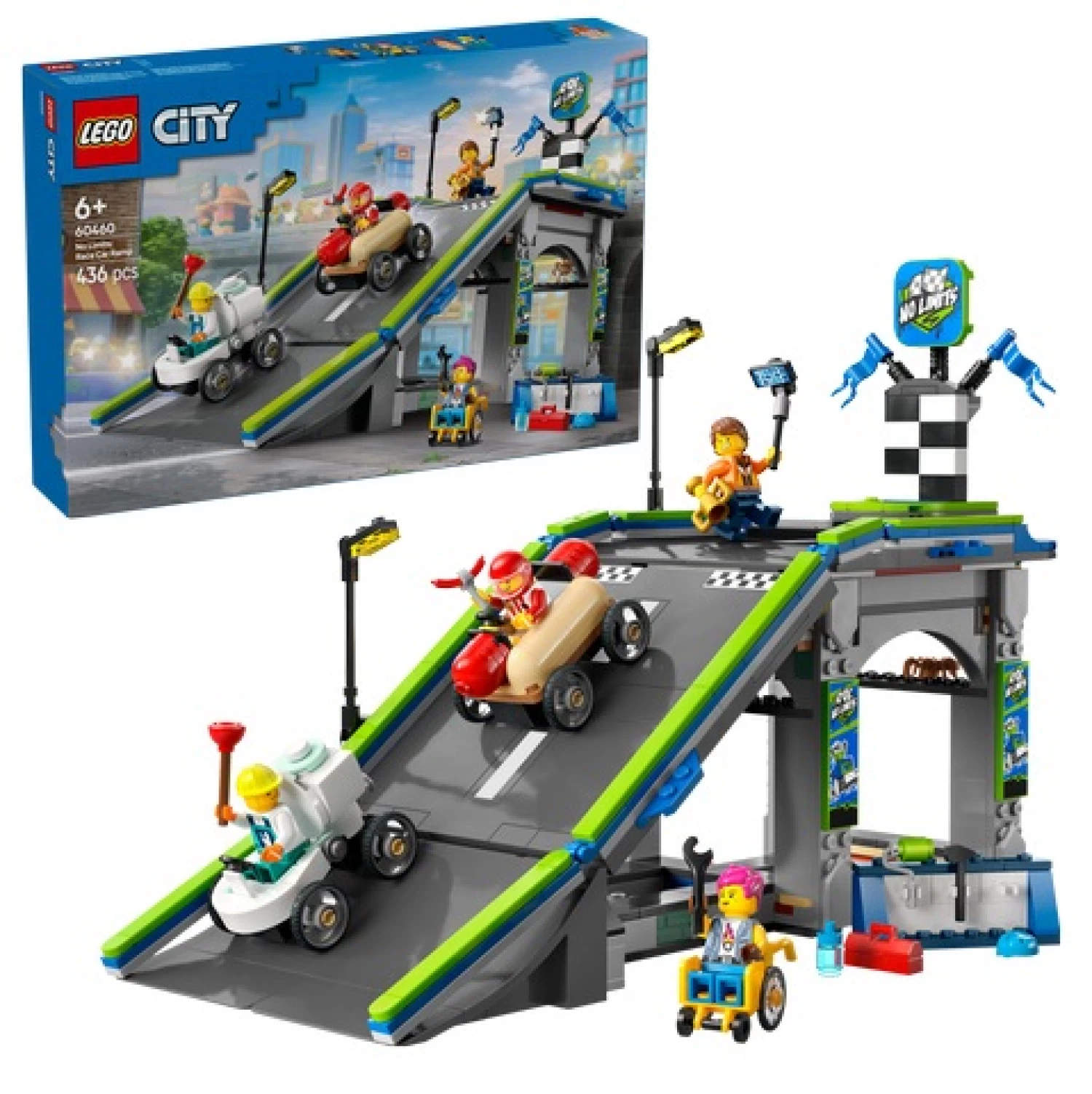 LEGO CITY NO LIMITS  RACE CAR RAMP TRACK