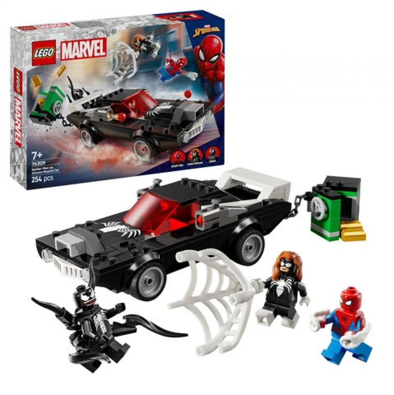 LEGO SUPER HEROES SPIDER MAN VS VENOM MUSCLE CAR