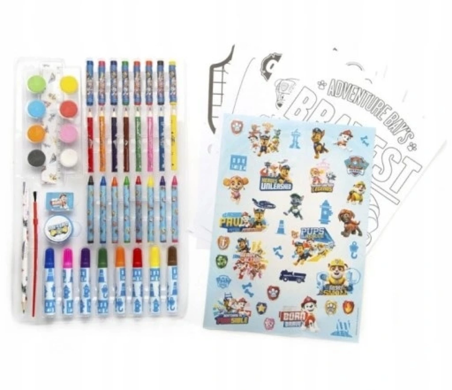 PAW PATROL PAINT & COLOR ART SET 80PCS