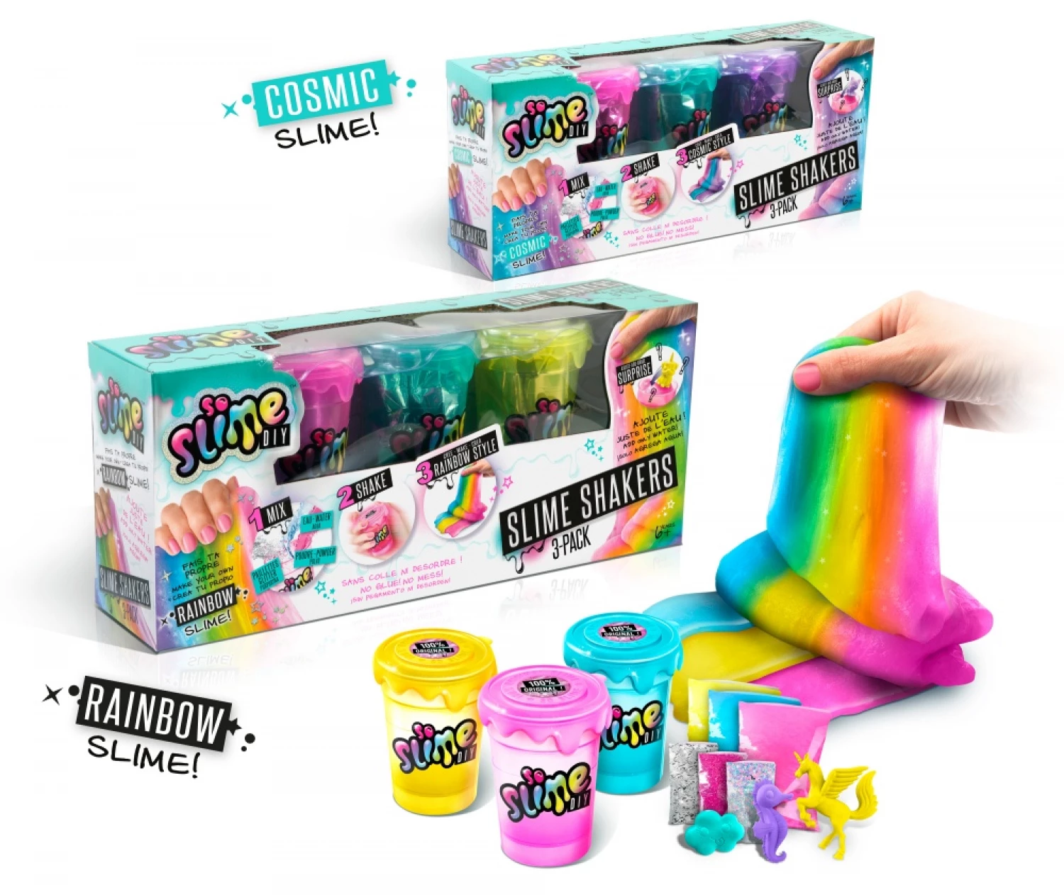 SO SLIME SET SENSORY SLIME SHAKER 3 PACK