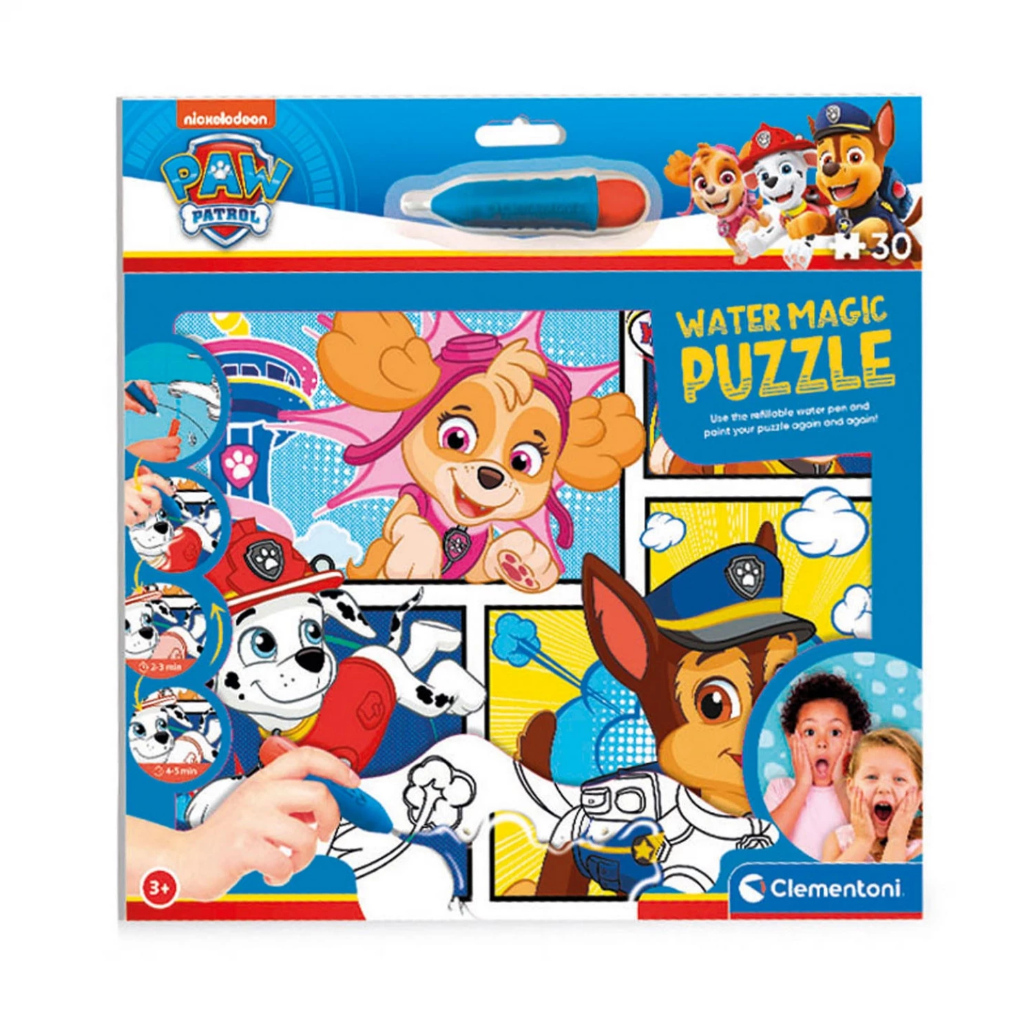 PAW PATROL WATER MAGIC PUZZLE 30PCS CLEMENTONI