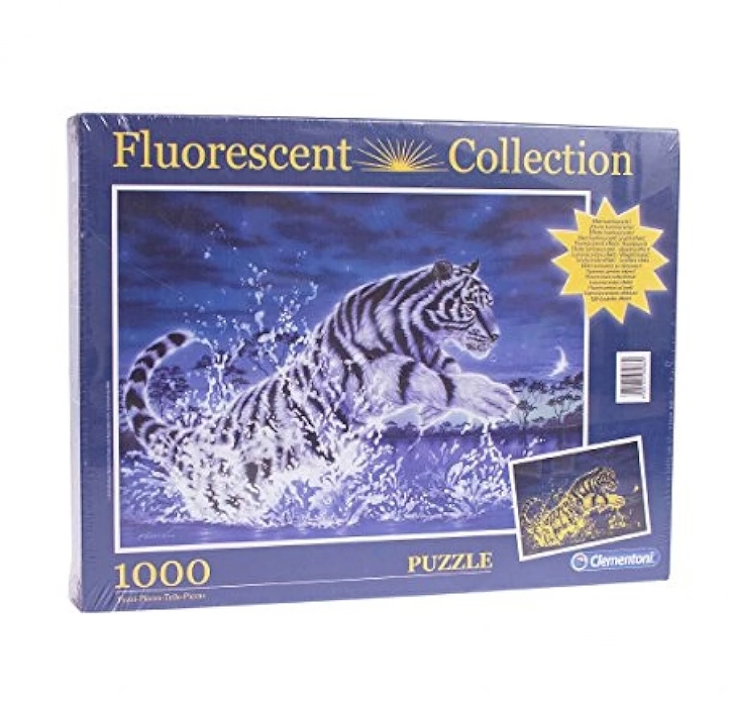 CLEMENTONI SLAGALICA PUZZLE 1000PCS FLUORESCENT TIGER