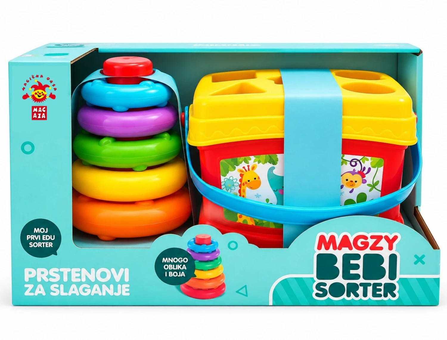 MAGZY EDUKATIVNA BABY KUPA I SORTER OBLIKA MAGAZA