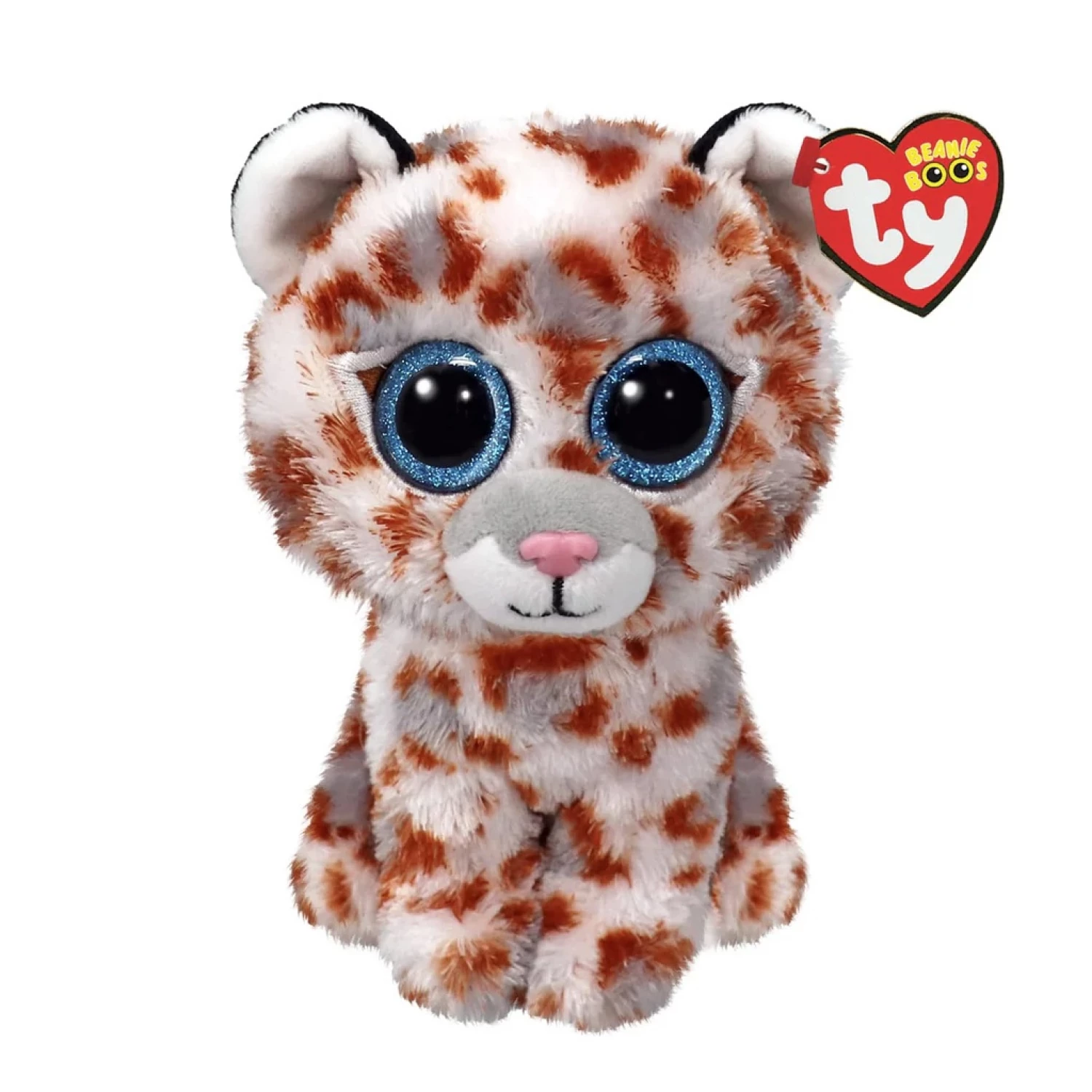 Plisana igracka TY Beanie Boos Coco - White Leopard