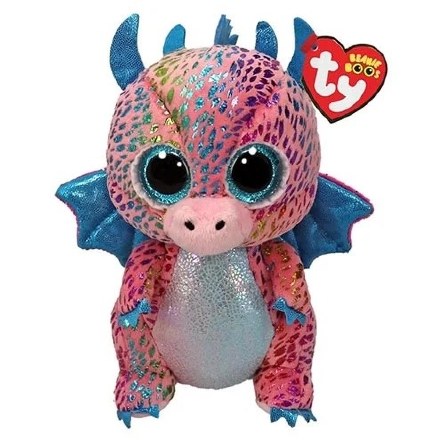 Plisana igracka TY Flint the Purple Dragon