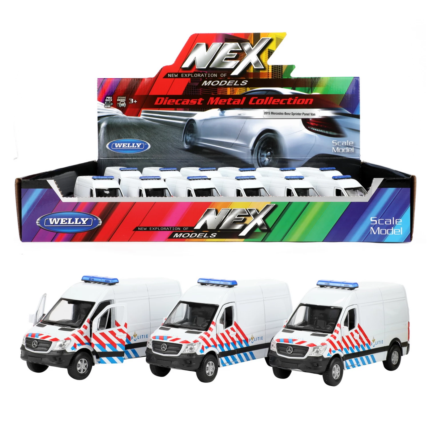 Welly Metalni kombi Mercedes Sprinter Police Panel Van 21741Z