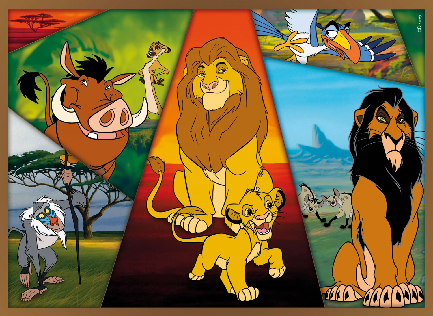 Slagalica Lisciani 4x48pcs Maxi Lion King 109753