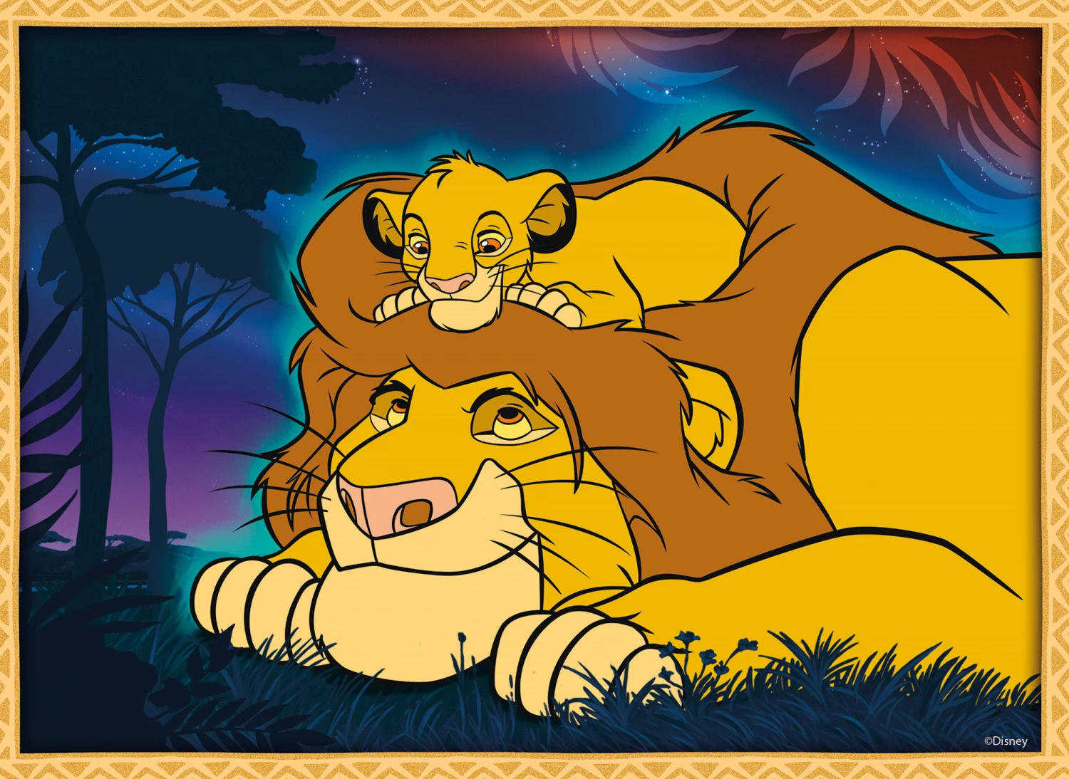 Slagalica Lisciani 4x48pcs Maxi Lion King 109753