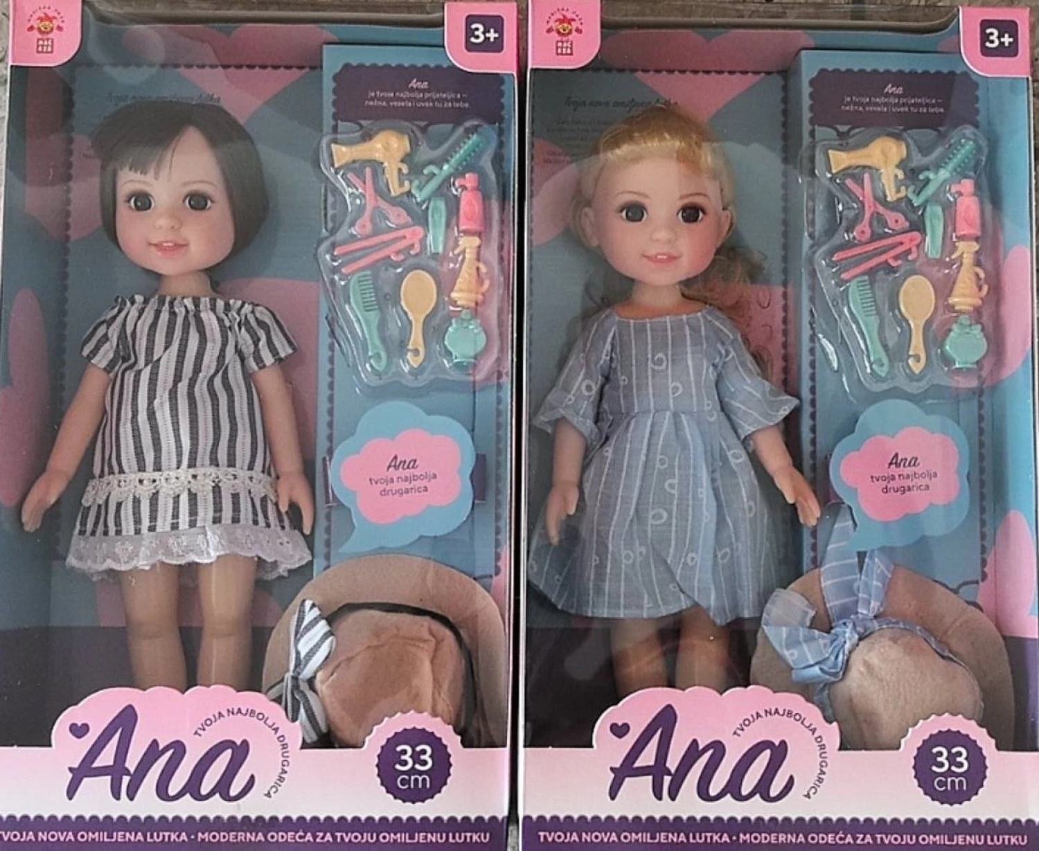 Lutka Ana SR set sa šeširom I drugim dodacima 2ass