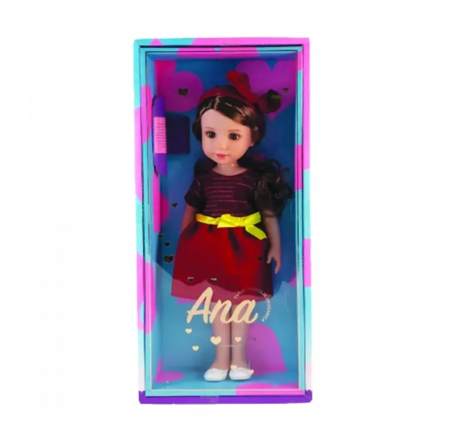 Lutka Ana SR u poklon kutiji I bordo haljini