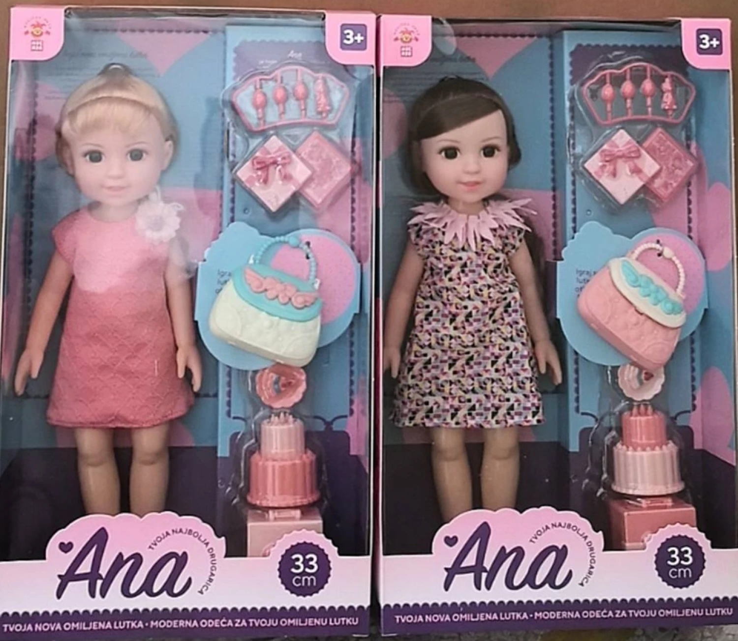 Lutka Ana SR set sa tortom I drugim dodacima 2ass