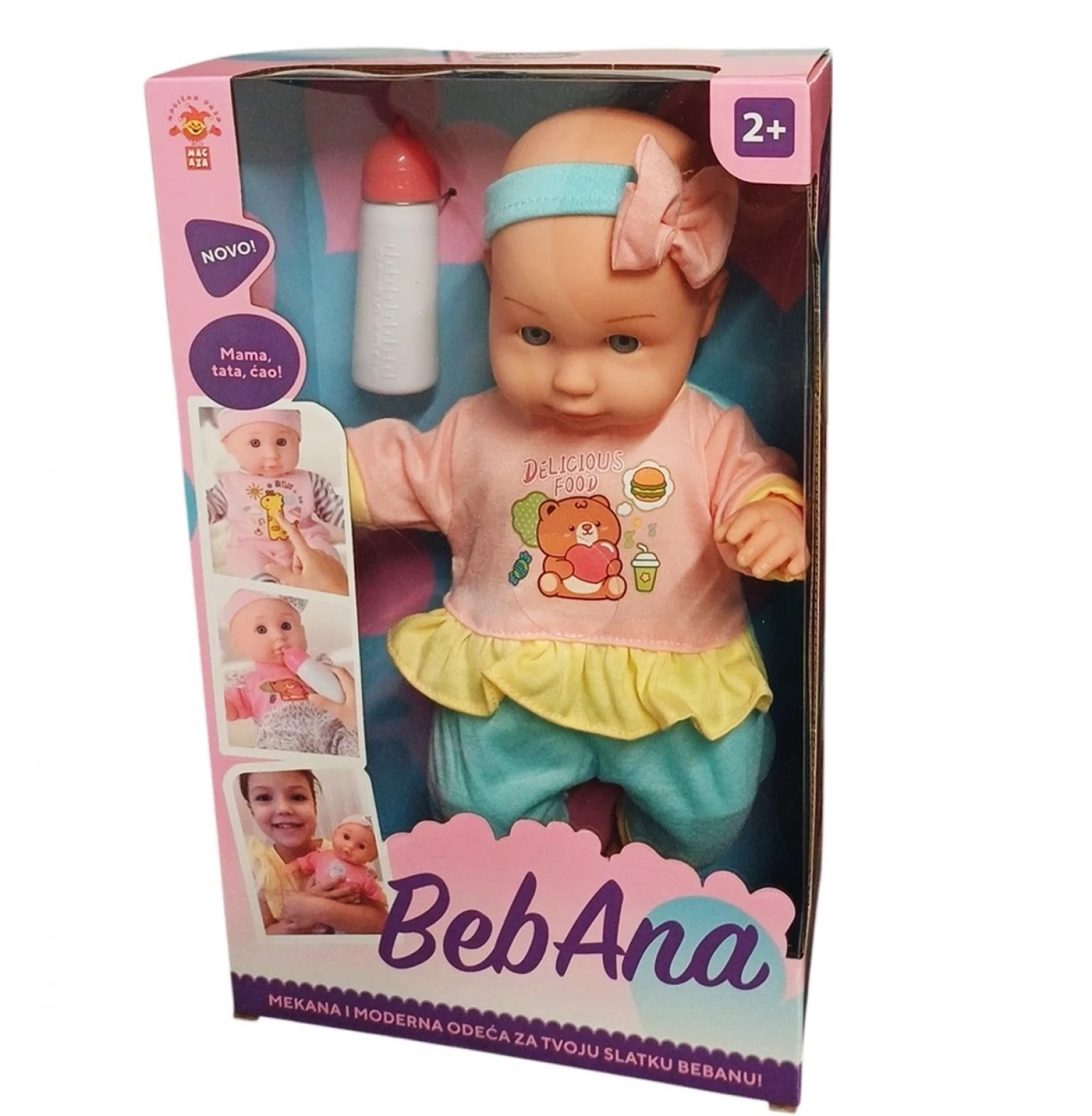 Lutka beba medica sa flasicom 30cm