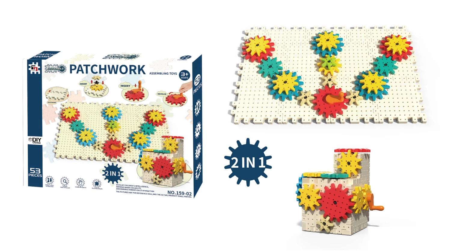 Edukativna igra 2u1 zupcanici 53pcs 159-02