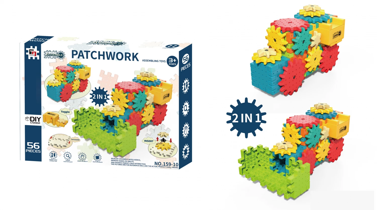 Edukativna igra 2u1 zupcanici 56pcs 159-10