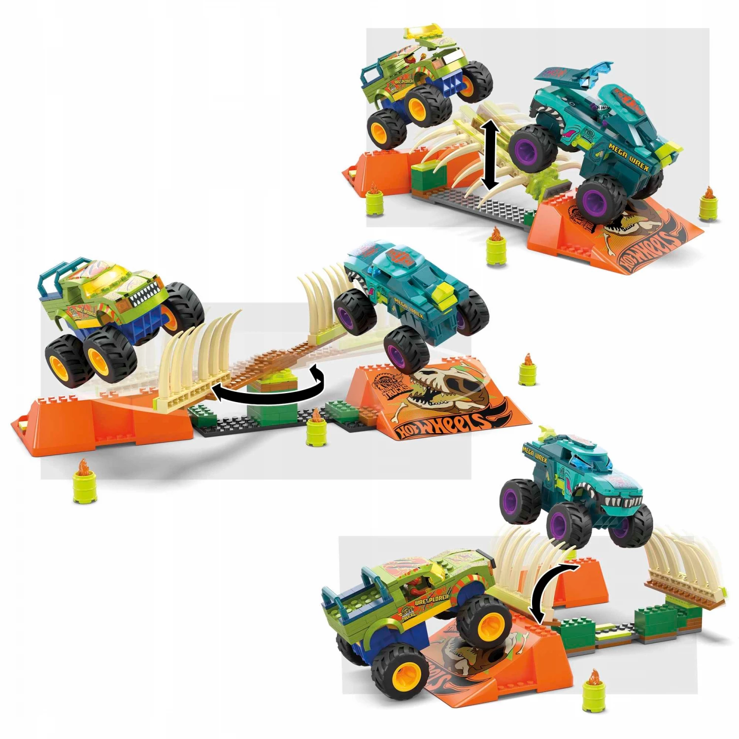 Hot Wheels Mega konstruktor Smash & Crash 332pcs HKF89