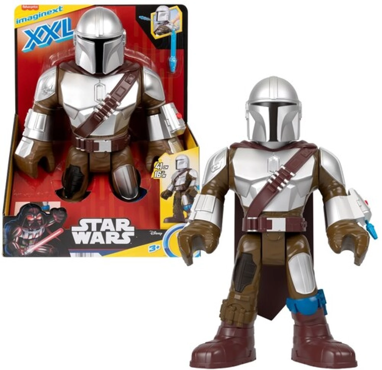 Star Wars Fisher Price Imaginext XXL figura Mandalorian 41cm HXT20