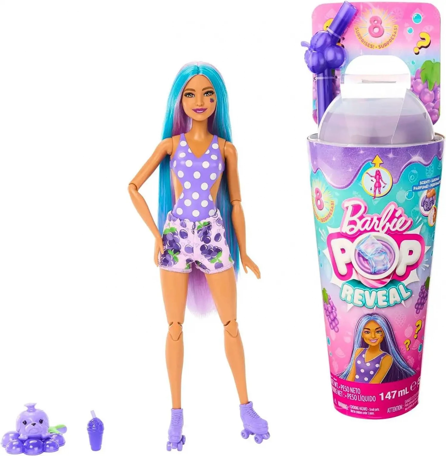 Barbie lutka Pop Reveal Fruit Shakes Series ass HNW40
